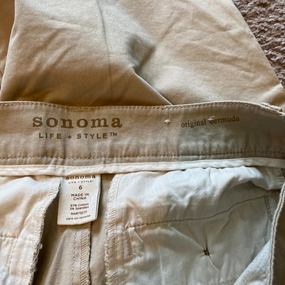 Sonoma Khaki Bermuda Shorts - Picture 5 of 5